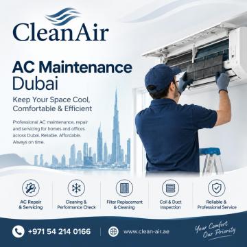 AC Maintenance Services in Dubai, UAE | Clean Air UAE