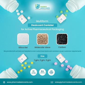 Printed Instruction Desiccant Canisters for Easy Use