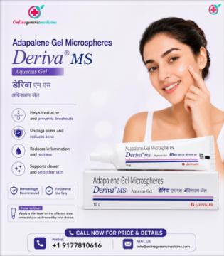 Deriva MS Aqueous Gel (Adapalene) | Best Acne Medication for Pimples & Clear Skin