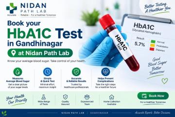 Book your HbA1C Test in Gandhinagar at Nidan Path Lab