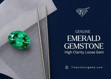 Genuine Emerald Gemstone - High Clarity Loose Gem