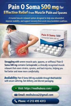 Buy Pain O Soma 350 mg Online – Fast Relief from Muscle Pain