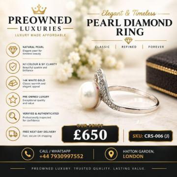 Buy Great Value Pre-Owned Pear Diamond Ring Online in UK