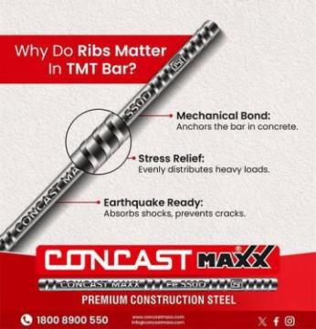 Concast Maxx: Top TMT Steel Bars Manufacturers & Supplier in Kolkata & WB