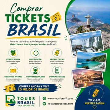 Comprar tickets Brasil de forma fácil, rápida y segura | Tours Brasil