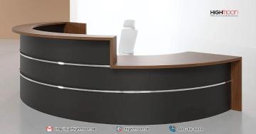 Shop the Lira Curved Reception Desk in Dubai – Order Now from Highmoon