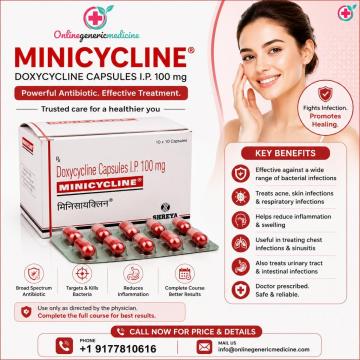 Minicycline (Doxycycline) | Oral Antibiotic for Bacterial Infection Care
