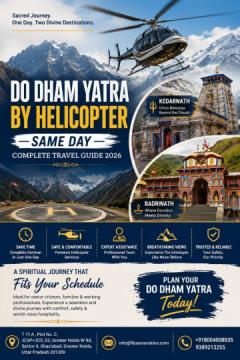 Do Dham Yatra by Helicopter Same Day | Trusted Helicopter Tour