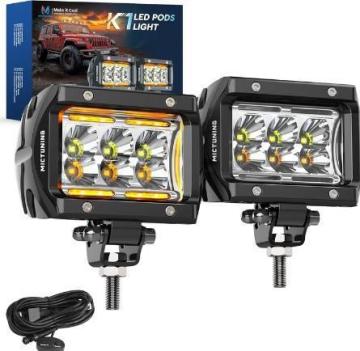 amazon.com 50% off for All LED light pods Motorcycle Tuck Jeep SUV UTV
