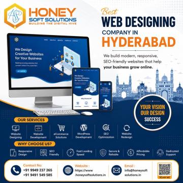 Best Web Designing Company in Hyderabad – Honey Soft Solutions