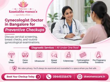 Gynecologist in Bangalore for Women’s Health Check-Ups