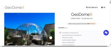 Up To 60% OFF Your Purchase on GeoDomeX