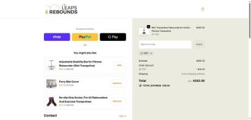 10% OFF Leaps and Rebounds Rebounders