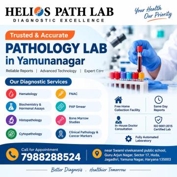Trusted Pathology Lab in Yamunanagar – Helios Path Lab