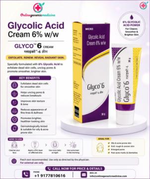 Reveal Radiant Skin with Glyco 6 Cream | Glycolic Acid Cream for Pigmentation Treatment