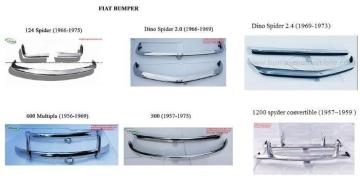 Fiat (1957 to 1975) Bumper Parts for Classic car