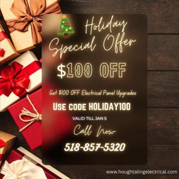 Holiday Panel Upgrade Special – Save $100 | HOUGHTALING ELECTRICAL