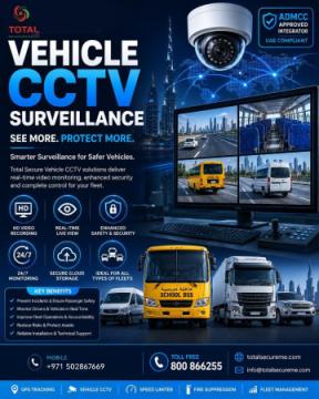 Vehicle GPS Tracking & Smart Fleet Solutions in UAE – Total Secure LLC