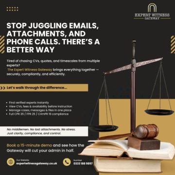 A Smarter Way for Solicitors to Manage Expert Witness Cases