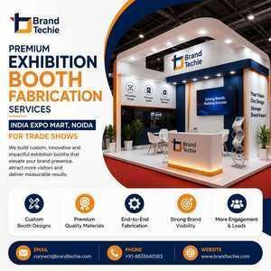 Premium Exhibition Booth Fabrication Services India Expo Mart Noida for Trade Shows
