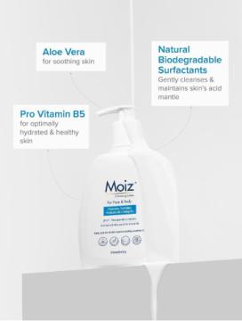 Moiz Cleansing Lotion – Gentle, Hydrating Face & Body Cleanser