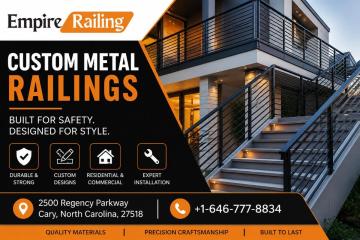 Custom Metal Railings in USA – Durable, Stylish & Made to Order