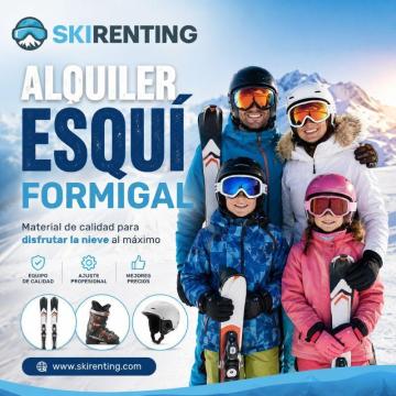 Alquiler esquí Formigal fácil, cómodo y seguro para toda la familia