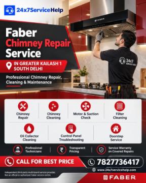 Reliable Ventilation Solutions with Faber Chimney Repair Service in Greater Kailash 1 South Delhi
