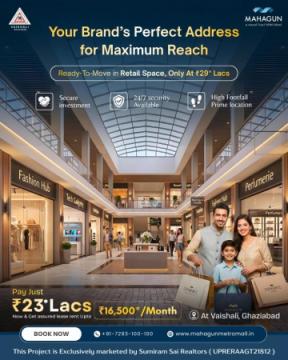 Metro Connected Commercial Property in Vaishali, Ghaziabad