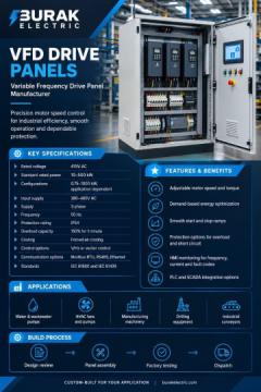 VFD Panel for Smooth Motor Operation and Control | Burak Electric