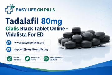 Tadalafil 80mg Cialis Black Tablet Online - Vidalista For ED