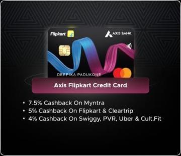 get Axis Flipkart Credit Card and Earn 5% Unlimited Cashback on Flipkart & More