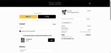 40% OFF All Orders on Roxy Nails Paris