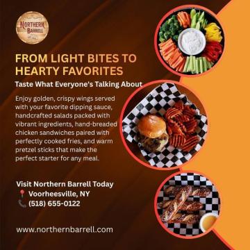 From Crispy Wings to handcrafted Salads – Taste the Best of Northern Barrell