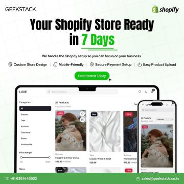 Custom Shopify Development Company in Coimbatore Geekstack