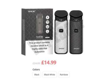 SMOK Nord Starter Kit UK | Compact Pod Vape Kit at Vapeaah