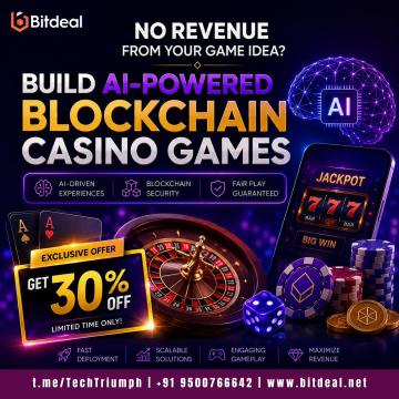 No Revenue From Your Game Idea? Build AI-Powered Blockchain Casino Games – Get 30% OFF