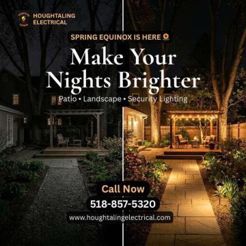 Spring Outdoor Lighting Installation in Albany | Patio, Landscape & Security Lights