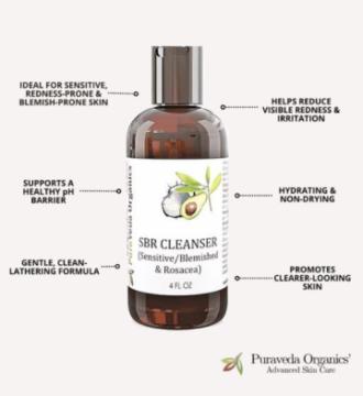 Best Cleanser for Rosacea: Soothe Sensitive Skin with PuraVeda Organics