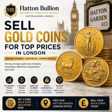 Looking to sell gold coins in London? Get competitive market rate