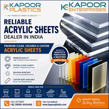 Reliable Acrylic Sheets Dealer in India – Kapoor Plastic