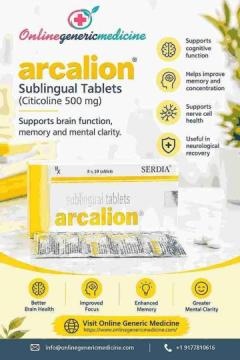 Arcalion Tablet Sulbutiamine, used to help manage fatigue |Online Generic Medicine.