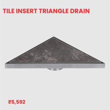 Tile Insert Triangle Drain – Durable & Elegant Finish