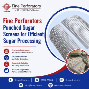 Fine Perforators Punched Sugar Screens for Efficient Sugar Processing