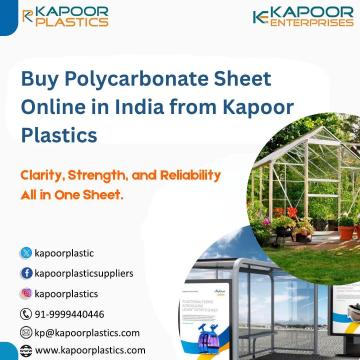 Buy Polycarbonate Sheet Online in India from Kapoor Plastics
