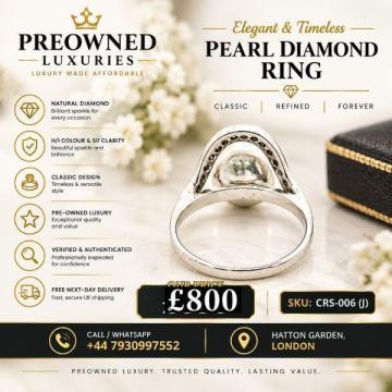 Buy Great Value Pre-Owned Pear Diamond Ring Online in UK