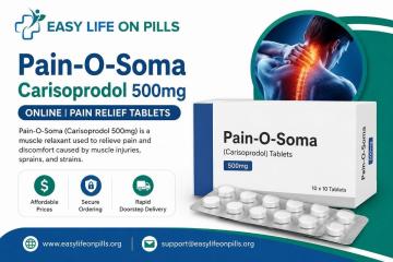 Pain-O-Soma Carisoprodol 500mg Online | Pain Relief Tablets