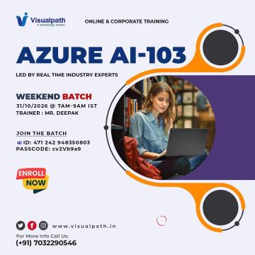 Azure AI-103 Weekend Batch – Learn from Experts