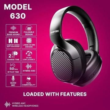Kyptec LifeStyle® 630 Full-Size Hybrid ANC Headphones for Rich Audio, Calls & Long Listening Session