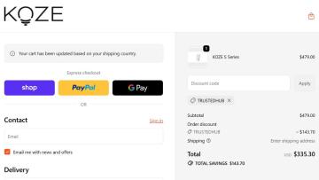 30% OFF All Orders on KOZE Health